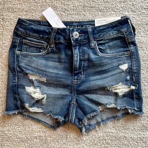 AE Ne(x)t Level High-Waisted Denim Short Short, size 4 (size 27)